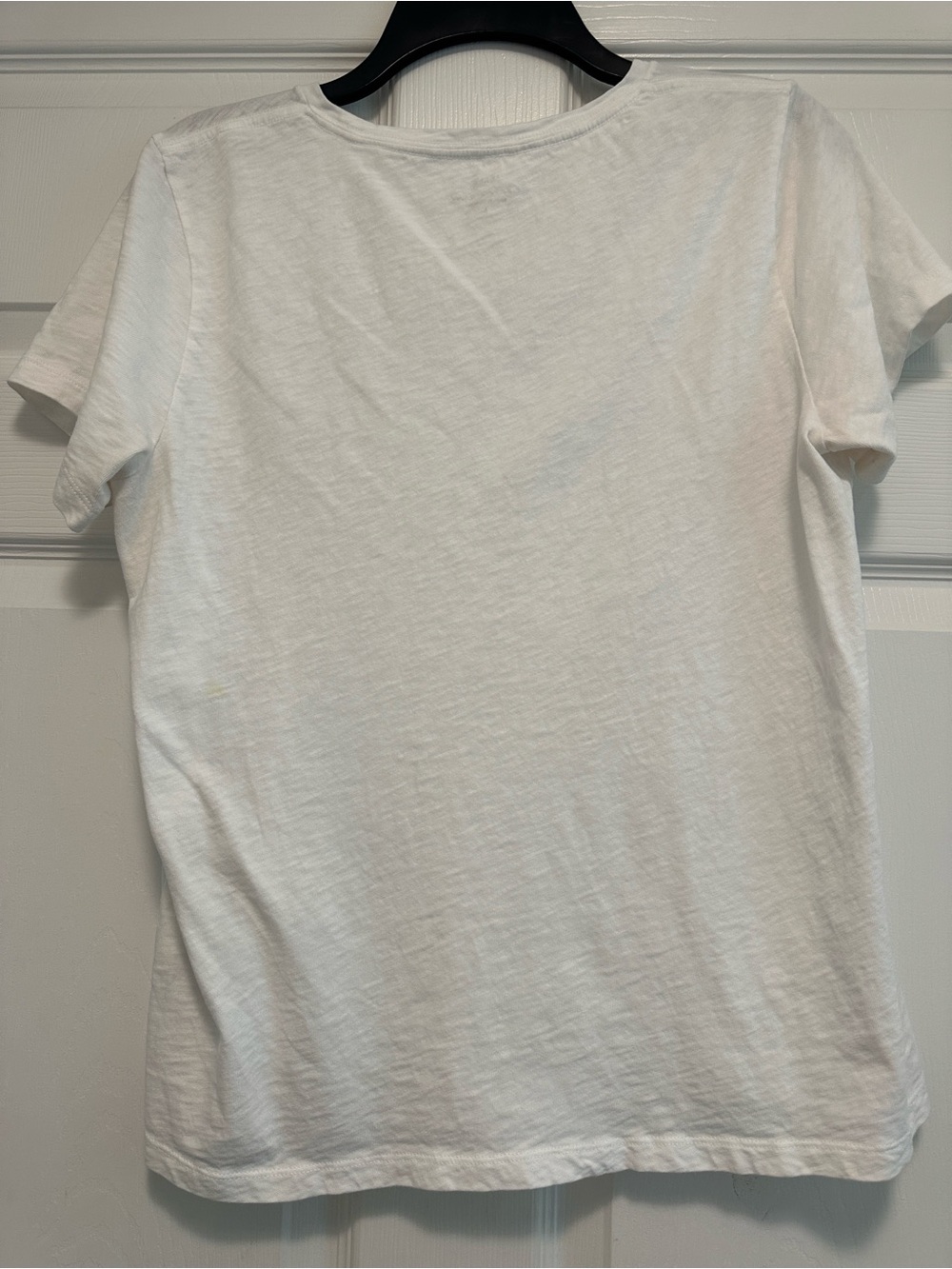 J. Crew White Tee with Palm Tree Grid - Picture 4 of 7